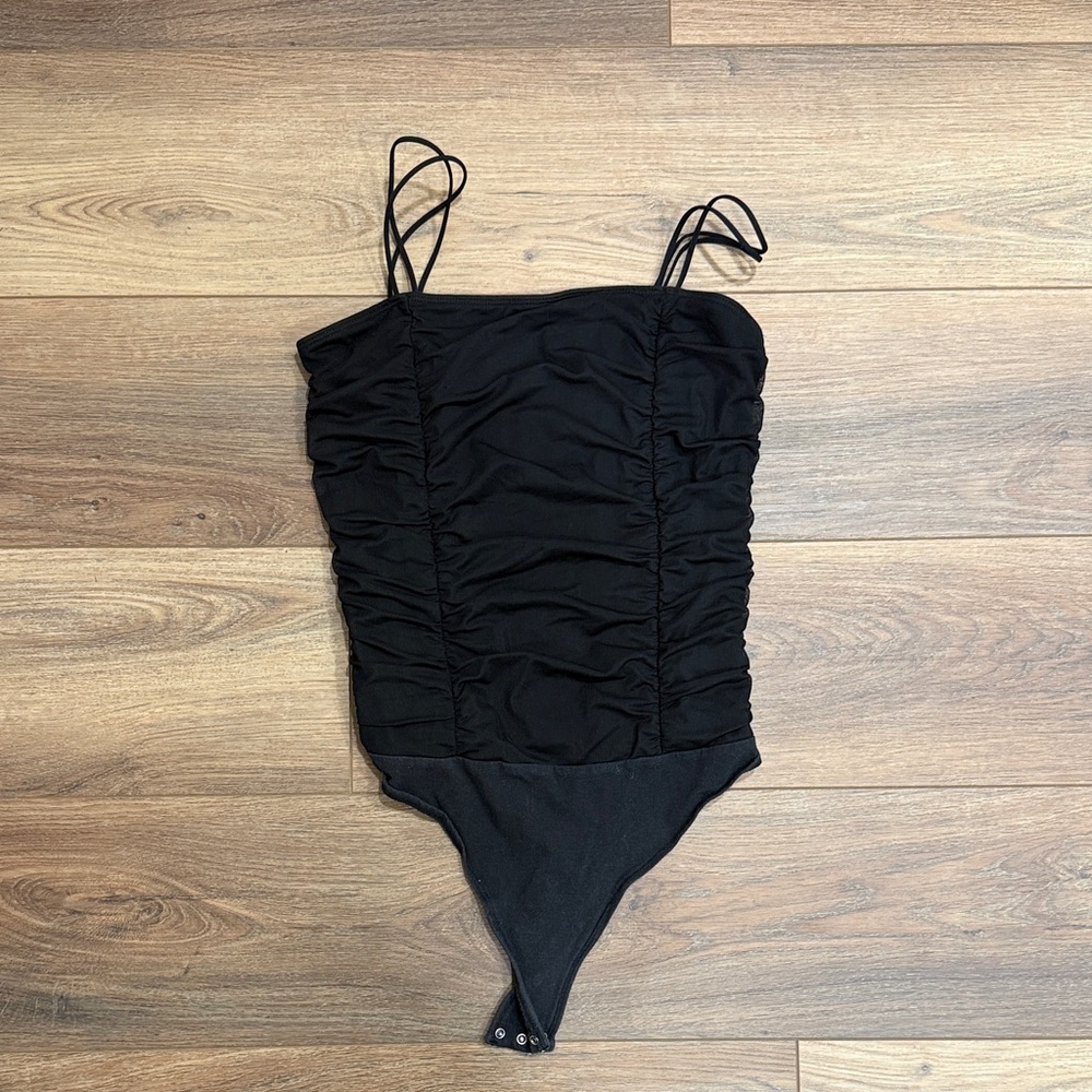 Black Spaghetti Strap bodysuit